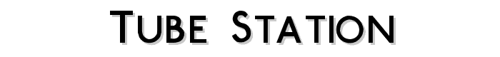 Tube Station font